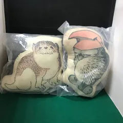 5101　葛飾北斎　一番くじ　D-1賞、D-2賞　動物ミニクッション【新品】