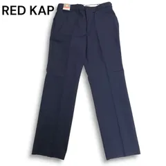 【新品 未使用】 RED KAP レッドキャップ PT50★ 通年 ワーク チノ パンツ チノパン Sz.34　メンズ ネイビー 大きいサイズ
