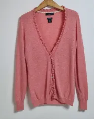 XS (44) バナナリパブリック ピンク カシミア100% ニット カーディガン