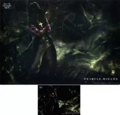 【中古】デスクマット ジュラキュール・ミホーク A3ビジュアルマット＆ステッカー 「一番くじ ワンピース～アニメ15周年感謝祭～」 ミホーク賞