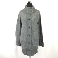 スピック＆スパン/SPICK AND SPAN★ニットコート/ロング丈カーディガン【レディースM程度/グレー/gray】ハイネック/cardigan◆mBH328<sale>