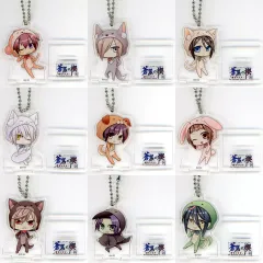 【中古】キーホルダー [単品] 集合 描きおろしちびキャラアクリルスタンドキーチェーン9個セット 「Switchソフト 蒼黒の楔 -緋色の欠片 玉依姫奇譚- for Nintendo Switch スペシャルステラセット」 同梱特典