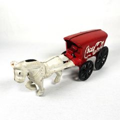 Coca Cola Cast Iron Wagon　コカコーラ　荷馬車　鋳鉄製　アンティーク　ヴィンテージ　アメトイ