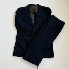 美品⭐️ パーフェクトスーツファクトリー Perfect Suit FActory スーツ ジャケット スラックス セットアップ ビジネス ストライプ チョークストライプ