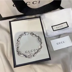 2024年最新】GUCCI グッチ インターロッキングG ブレスレット SV925 シルバー レディースアクセサリー【本物保証の人気アイテム -  メルカリ