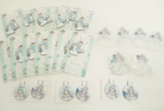 一番くじ ホロライブ ～Wedding Dress Style～ 雪花ラミィ きゅんキャラ賞 ラバーチャーム / アクリルスタンド賞 オーロラアクリルスタンド / 缶バッジ賞 缶バッジセット 缶バッジ まとめ売り 未使用 [MB-5849]
