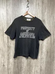 新品未使用 ヨーク切替\" AMERICANA\"ロゴTシャツ AMERICANA tシャツ 「Americana」ロゴプリント Tシャツ