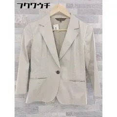 ◇ esche エッシュ 薄手 テーラード ジャケット サイズ38 ベージュ レディース 【中古】 【1103310005853】のサムネイル