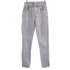 リーバイス 90s USA製 ブラックデニム 先染め デニムパンツ W28 グレー Levi's ジーンズ レディース