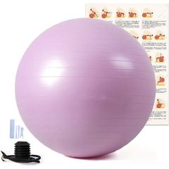 バランスボール 55cm ライトレッドパープル フィットネスボール