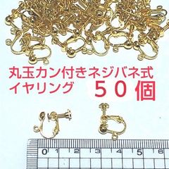 丸玉カン付きネジバネ式イヤリング
50個