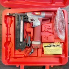 【7日保証・整備済】消耗部品多数交換♪美品 MAX マックス 高圧 38mmフロアタッカー HA-38F1/4MAフロア ケース付き 動作良好! ※単発打ち専用モデル