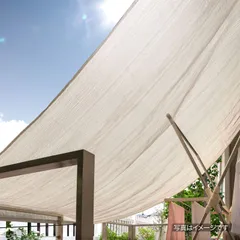 Size:6) 2×3m_Color:3) グレー タカショー 日よけ 雨よけシェード グレー 2×3m ポリエチレン JWP 雨ガード シェード サンシェード オーニング JWP-W30GY