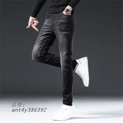 ジーンズ メンズ スキニー ジーパン ズボン 大きいサイズ ジーパン デニム 細身 美脚 ジーンズ デニムパンツ ストレッチ ストレート ロングパンツ春夏秋冬 ant4y386392