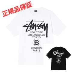 World Tour TEE STUSSY ステューシー 半袖 ホワイト ブラック 並行輸入正規品
