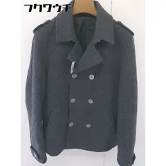 ■ COMME CA COMMUNE コムサコミューン Pコート サイズM ブラック系 メンズ  【1109010010081】のサムネイル