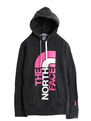 【お得なクーポン配布中!】 ノースフェイス プリント スウェット フード パーカー レディース L The North Face プルオーバー 裏起毛 トレーナー アウトドア ブラック