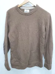 ◇ URBAN RESEARCH ROSSO シンプル 無地 長袖 ニット セーター サイズM ブラウン レディース メンズ P  【1408200048973】