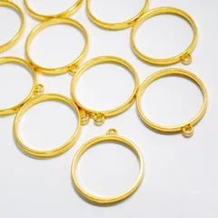 ラウンド型レジン枠　10個　ゴールドのサムネイル