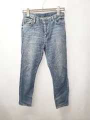 ◇ Θ URBAN RESEARCH ROSSO ダメージ加工Vストレッチ ジーンズ デニム パンツ サイズ36 ブルー系 レディース メンズ E  【1505290025287】