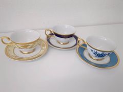 【美品】ナルミ　食器　ボーンチャイナ　ファインボーンチャイナ　高級品　カップ＆ソーサー　3客