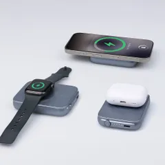 国内正規品 HACRAY ハクライ All in One 15W マグネットワイヤレスバッテリー MagSafe対応 モバイルバッテリー HP-WPB50