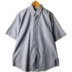 古着 80~90年代 エルエルビーン L.L.Bean 半袖 ボタンダウン ストライプシャツ USA製 メンズXL相当 ヴィンテージ/eaa568400