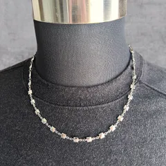 50cm ステンレス刻印付き スタッズチェーンネックレス デザインチェーンネックレス シルバー メンズ レディース アクセサリー ファッション ジュエリー