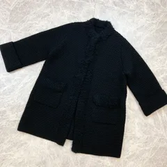 ◇ DOLCE&GABBANA ドルチェアンドガッバーナ カシミヤ ニット コート 38 ブラック もこもこ レディース アウター PAWNSHOPRiZ パウンショップリズのサムネイル
