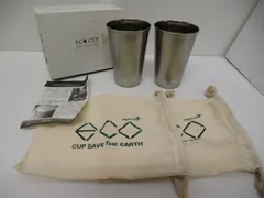 【未使用品】磨き屋シンジケート　ステンレスエコカップ　エコ袋付き　2個