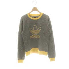 アディダスオリジナルス adidas originals スウェット トレーナー ロゴプリント 0T ブラック イエロー /ES ■OS ■GY39 ■AX