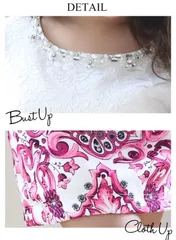 【キャバドレス パネル柄 ピンク シフォンドレス 可愛い さくりな（桜井莉菜）着用 華やかドレス 結婚式 パーティ ステージ】 JEWELS シフォンスリーブに大人気のパネル柄を合わせたタイトミニ♪ミニキャバドレス