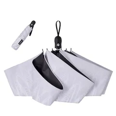 Konciwa【新登場】日傘 超軽量 ワンタッチ 自動開閉 国内機関遮光率100%認証 遮光 遮熱 UVカット 折りたたみ傘 コンパクト 折り畳み日傘 紫外線遮断 耐風撥水 晴雨兼用 携帯便利 メンズ レディース 母の日 父の日 1