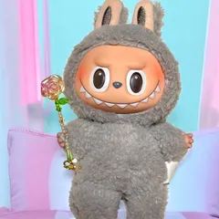 小さな魔法の杖　白バラ　ミニチュアステッキ　　ラブブマジカルワンド　ブライス　リロロ・アンティーユにも◎ハロウィン　小物　服　ドールアクセサリー