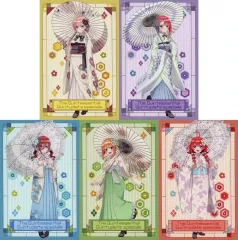 【中古】タオル・手ぬぐい 全5種セット 大判タオルケット レトロモダン 「五等分の花嫁」