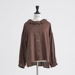 ネストローブ nest Robe リネンガーゼ袖ドッキングシャツ - メルカリ