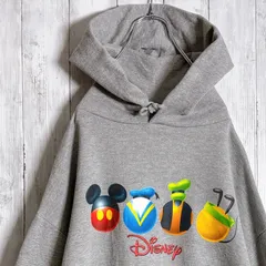 【入手困難】90s Disney Vintage グレー パーカー #US