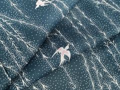 平和屋着物▽訪問着 単衣 手描き 草花文 鬼しぼ縮緬 正絹 逸品