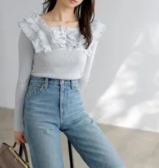 プリーツドッキングプルオーバー