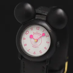 ジュリアン QZ ミッキーマウス型 ホワイト文字盤 レディース腕時計 2000000 NSK KMR
