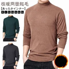 両面起毛 インナー あったかい あったかインナー ヒートテック 秋 冬 メンズ Tシャツ 保温 タートル ハイネック 長袖 無地 黒 肌着 大きいサイズ 防寒 極暖 暖かい トップス ゴルフ 発熱 イ#xsp2679