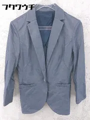 ◇ m.f. editorial 薄手 七分袖 テーラード ジャケット サイズS ネイビー レディース  【1002800465354】