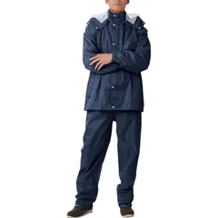 【人気商品】[ウィンターチェリー] レインウェア 上下セット 防水 総裏メッシュ ディフェンドレインスーツ メンズ