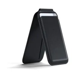 Magsafe対応カードケース マグネット Magsafe対応 ウォレット スタンド 2x2枚収納 レザー 財布 スマートウォレット カードケース ホルダー (iPhone 16 / 15 / 14 / 13 / 12対応)