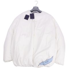 極美品】プラダ 23AW クロップド コットンダウン ホワイト SGC376 
