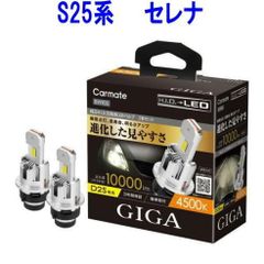 【定形外郵便】カーメイト GIGA LEDヘッドバルブ D10 4500K D2S　ニッサン S25系 セレナ用【BW905】
