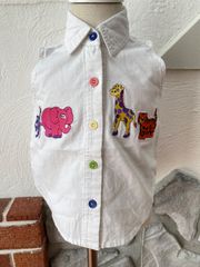 【Size90】vintage  アニマル柄 ベスト US古着
