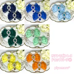 リボン♡ヘアクリップ♡量産型♡地雷系♡サテン1-3・ドロップ②