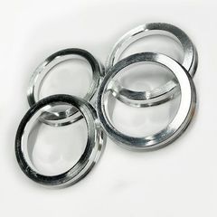 アルミ ハブリング ツバ付きタイプ 外径73mm/内径58.1mm 4個入 シルバー