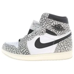 NIKE (ナイキ) AIR JORDAN 1 HIGH OG WHITE CEMENT エアジョーダン1 ホワイトセメント ハイカットスニーカー ホワイト/ブラック US9.5/27.5cm DZ5485-052
